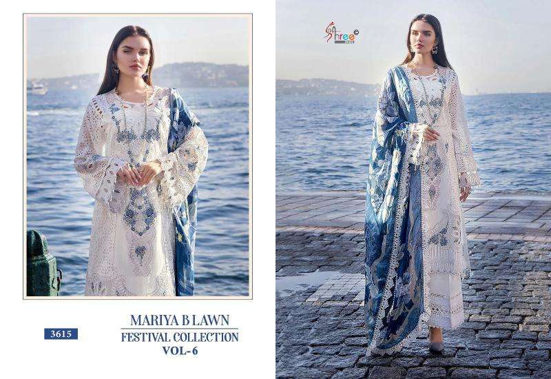 Shree Mariya B Lawn Festival Collection Vol 6 Cotton Dupatta Pakistani suits wholesale dealers in Delhi