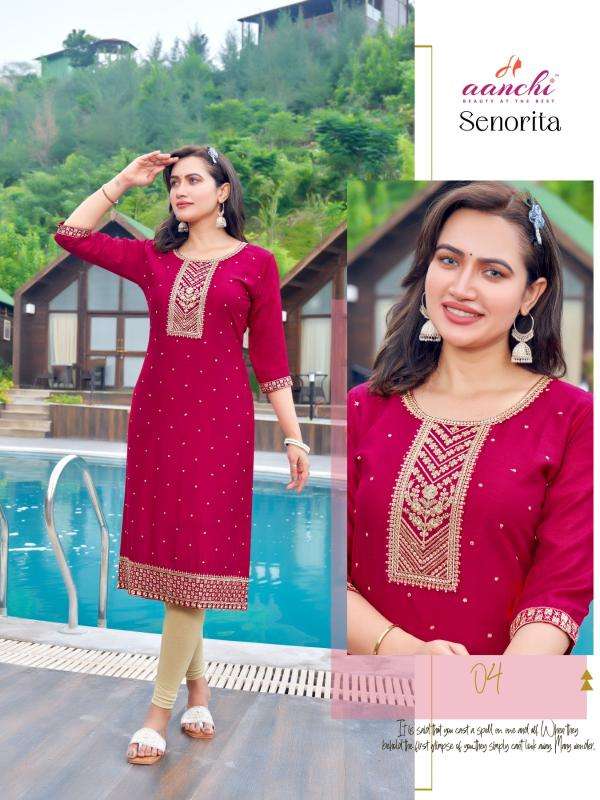 Aanchi SENORITA Wholesale Kurti suppliers in Ahmedabad