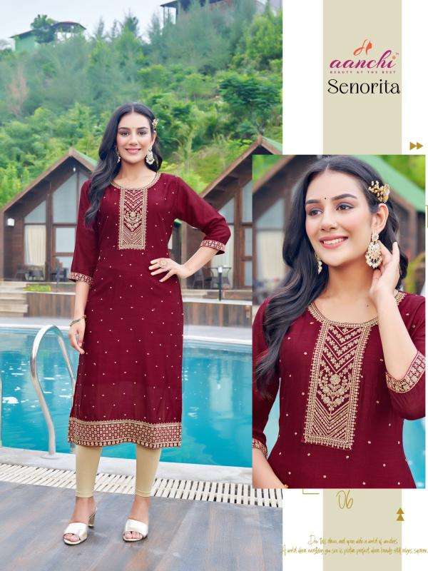 Aanchi SENORITA Wholesale Kurti suppliers in Ahmedabad