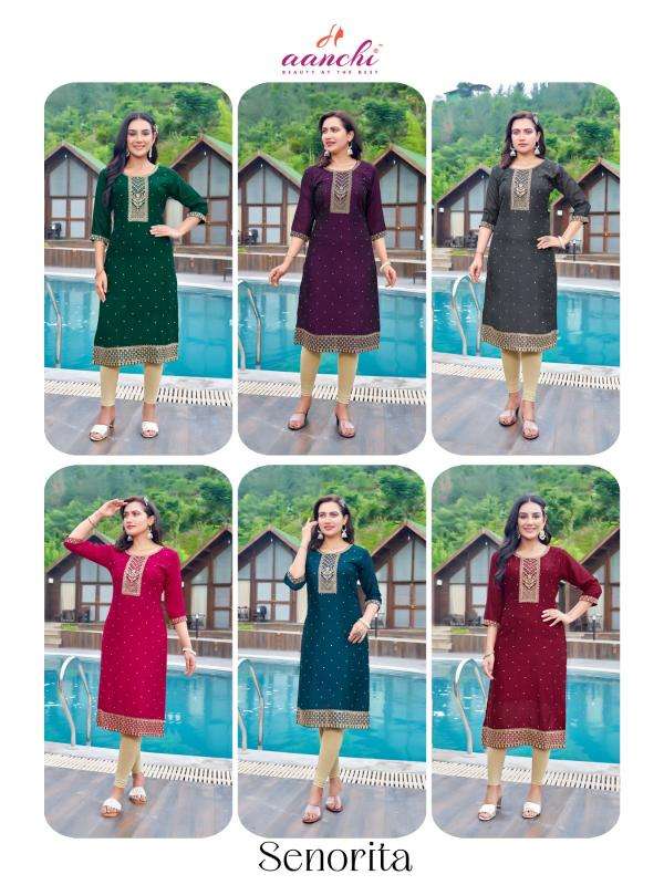 Aanchi SENORITA Wholesale Kurti suppliers in Ahmedabad