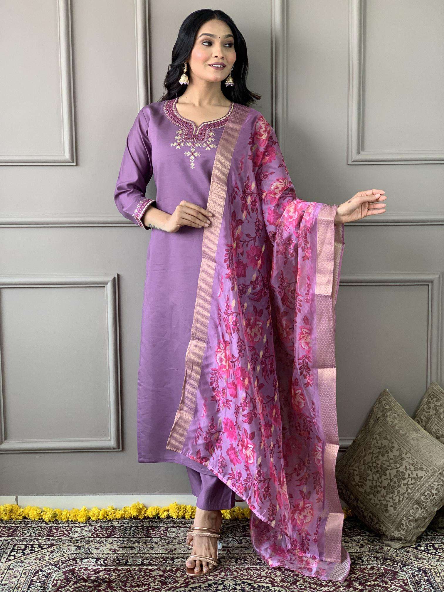 Avni 01 Viscose Chanderi Fancy Wholesale kurti suppliers in Surat