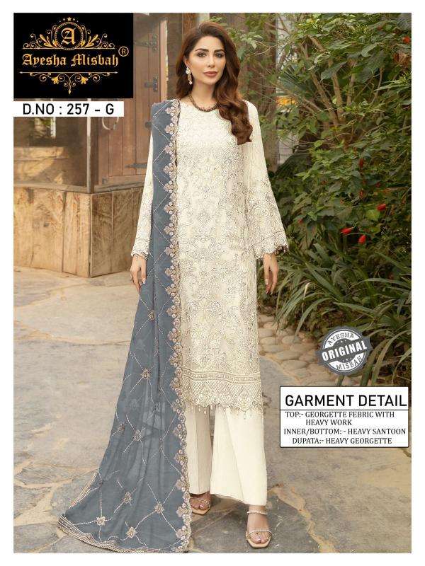Ayesha Misbah 257 Georgette Designer salwar kameez wholesale in Hyderabad