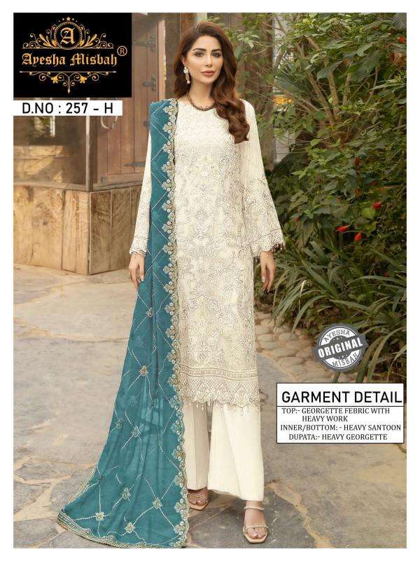 Ayesha Misbah 257 Georgette Designer salwar kameez wholesale in Hyderabad