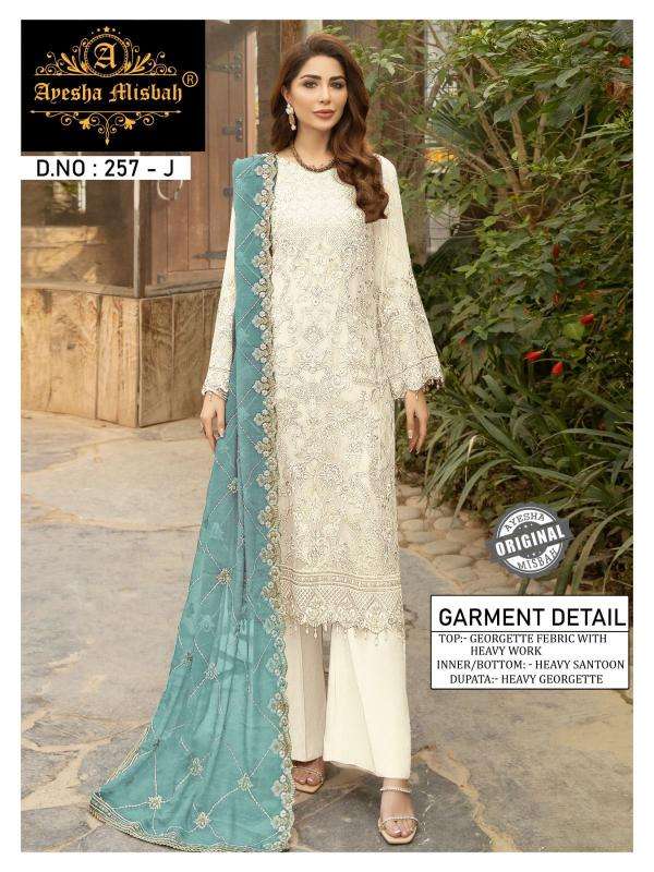 Ayesha Misbah 257 Georgette Designer salwar kameez wholesale in Hyderabad