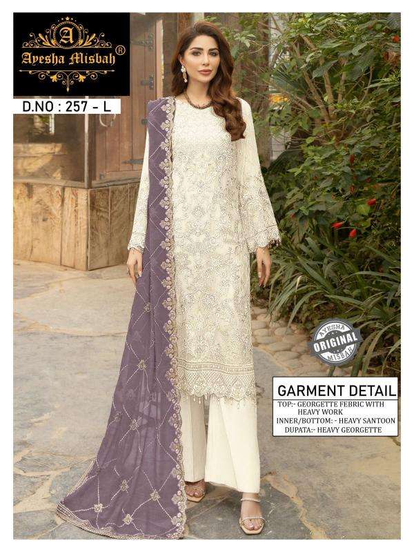 Ayesha Misbah 257 Georgette Designer salwar kameez wholesale in Hyderabad
