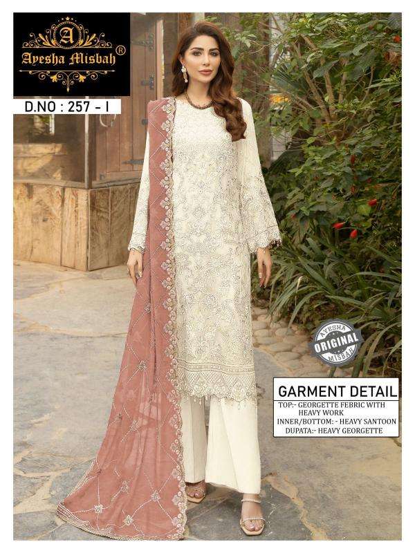 Ayesha Misbah 257 Georgette Designer salwar kameez wholesale in Hyderabad
