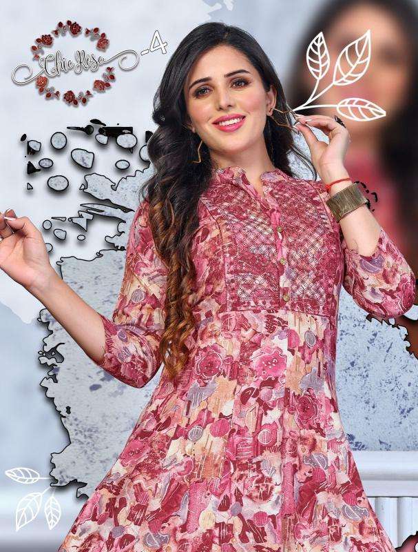 Beauty Queen Chic Rose-4 Wholesale kurtis for reselling