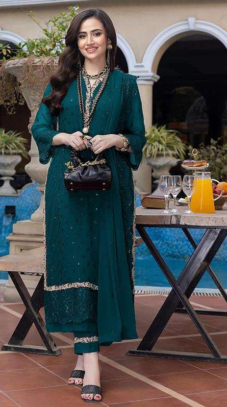 Ct 1035 Georgette Embroidered Designer Salwar Kameez wholesalers in Kolkata