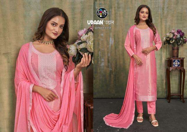 Four Dots Udaan Shimmer Fancy Wholesale Dress Materials