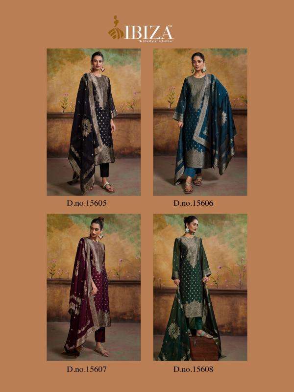 Ibiza Mayra Designer Silk Embroidered salwar kameez wholesale in Hyderabad