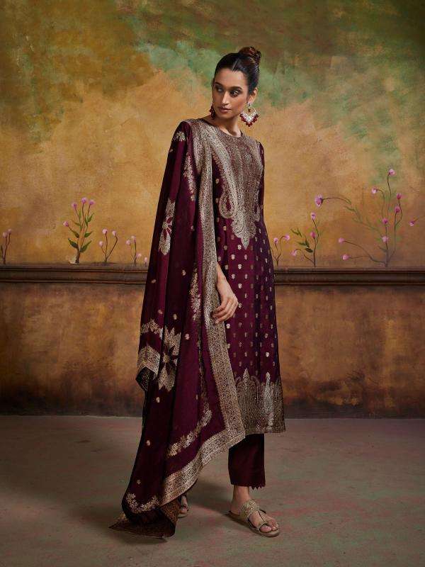 Ibiza Mayra Designer Silk Embroidered salwar kameez wholesale in Hyderabad