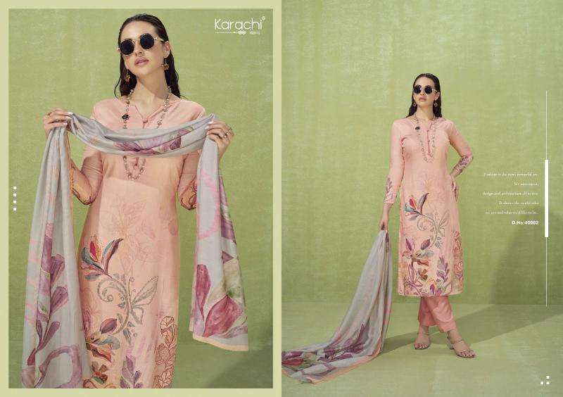 Kesar Zara Silk Digital Printed Silk dress materials in Kolkata