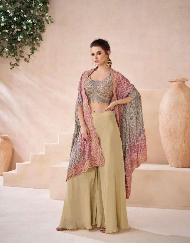 Sayuri Ishum Georgette Designer Indo Western Wear manufacturers in Kolkata