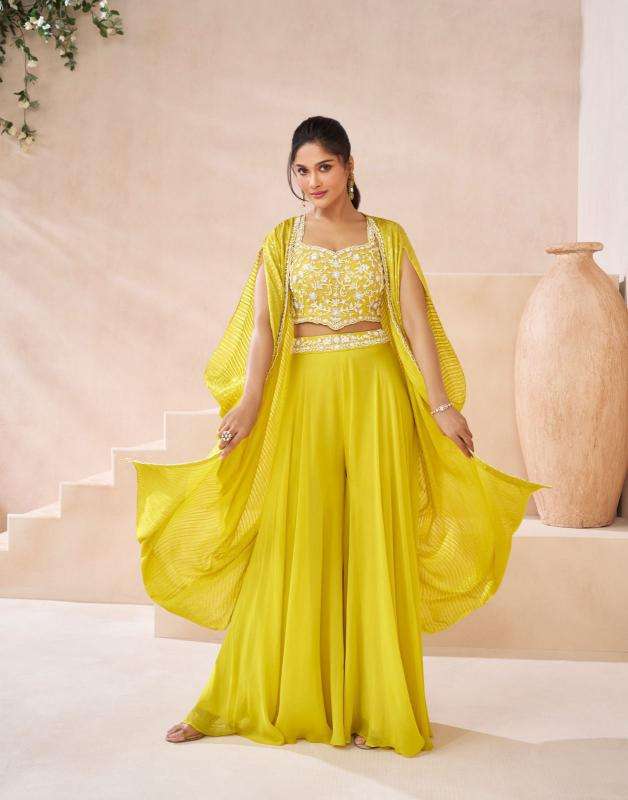 Sayuri Ishum Georgette Designer Indo Western Wear manufacturers in Kolkata