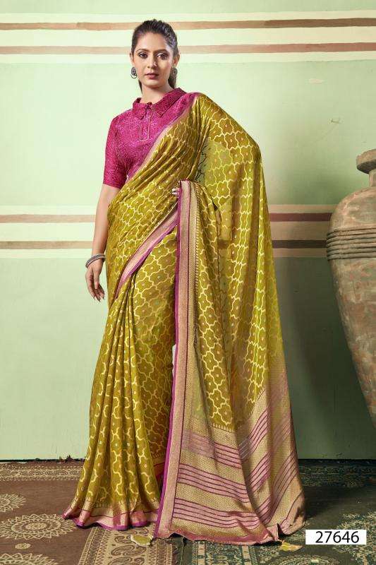 Vallabhi Monalika Designer Brasso Saree suppliers in Mumbai