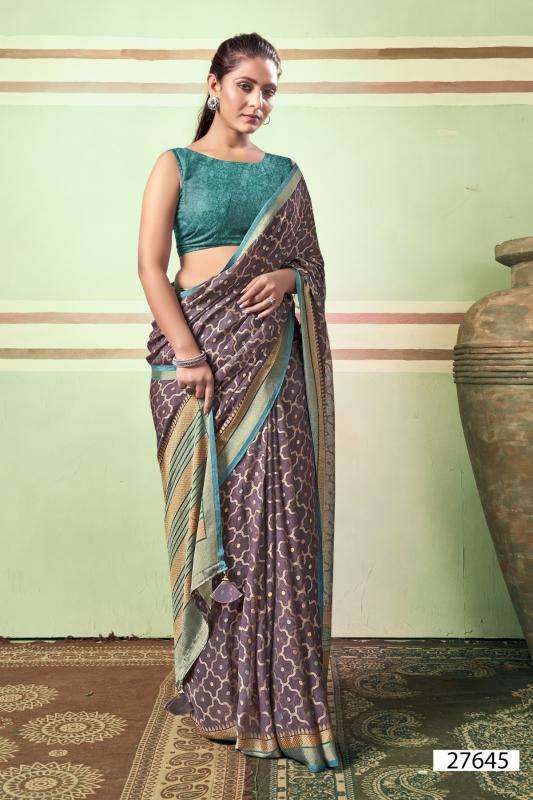 Vallabhi Monalika Designer Brasso Saree suppliers in Mumbai