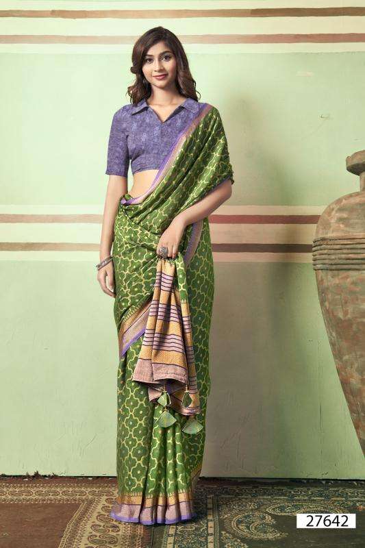 Vallabhi Monalika Designer Brasso Saree suppliers in Mumbai