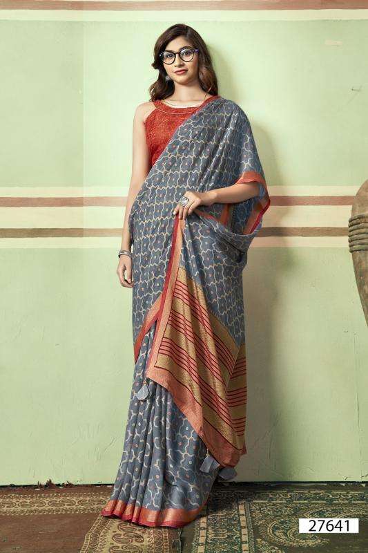Vallabhi Monalika Designer Brasso Saree suppliers in Mumbai