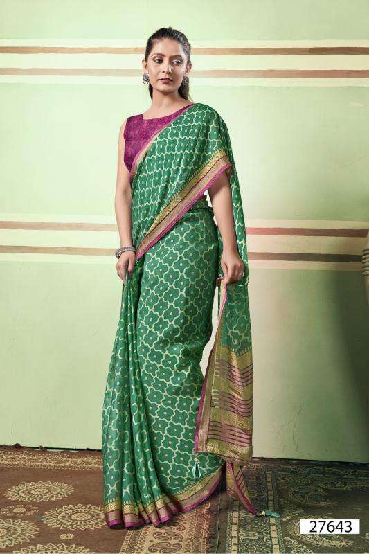 Vallabhi Monalika Designer Brasso Saree suppliers in Mumbai