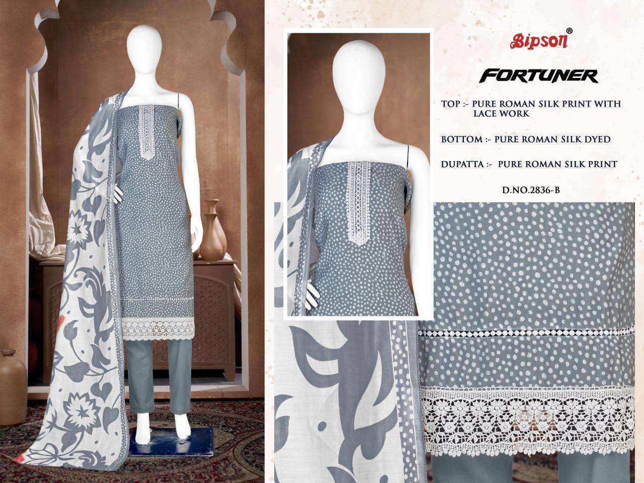 BIPSON FORTUNER - 2836 Salwar suits suppliers in Kolkata
