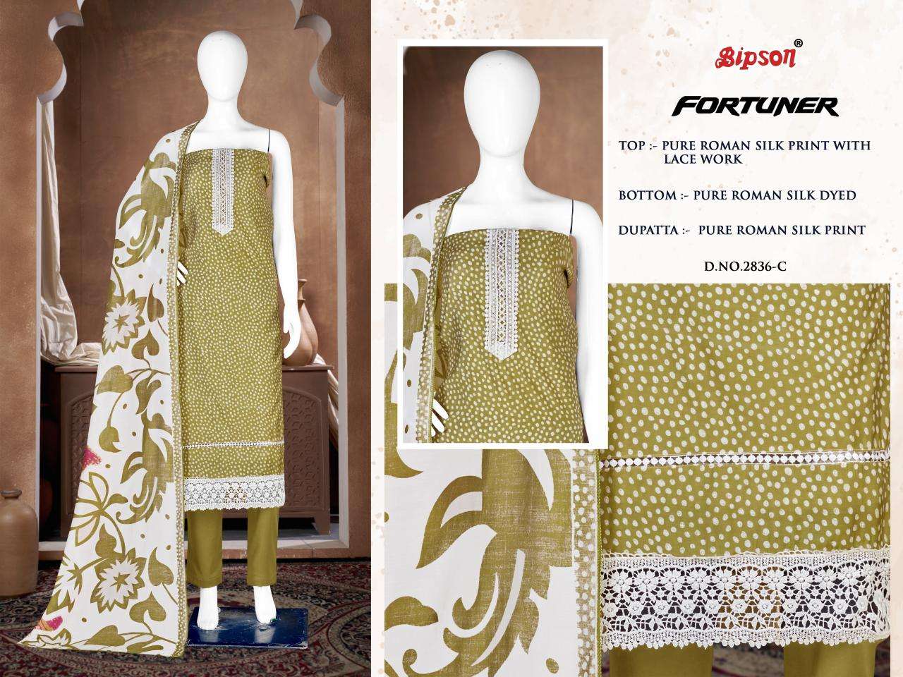 BIPSON FORTUNER - 2836 Salwar suits suppliers in Kolkata