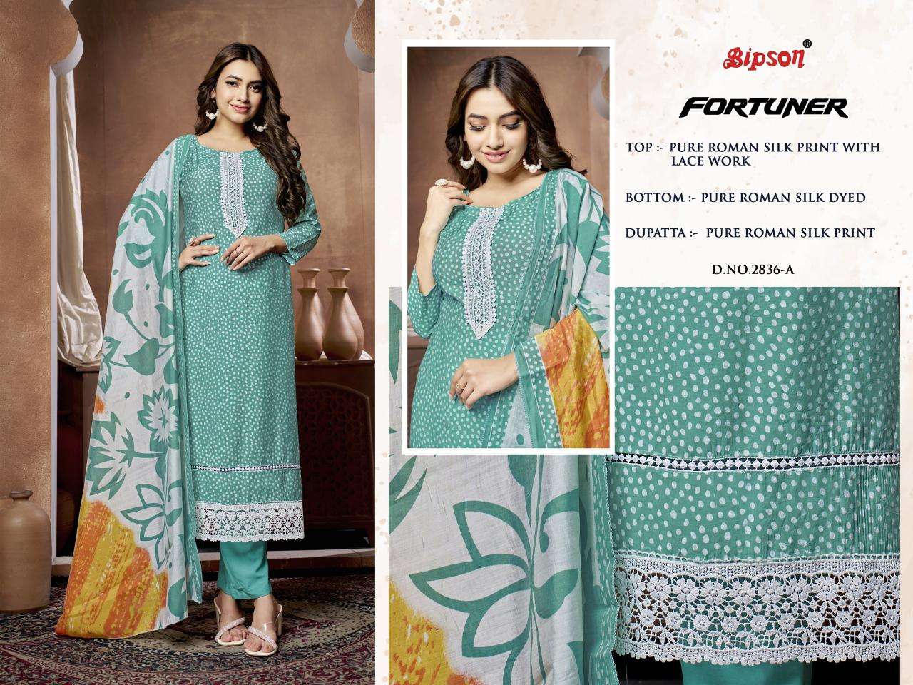 BIPSON FORTUNER - 2836 Salwar suits suppliers in Kolkata
