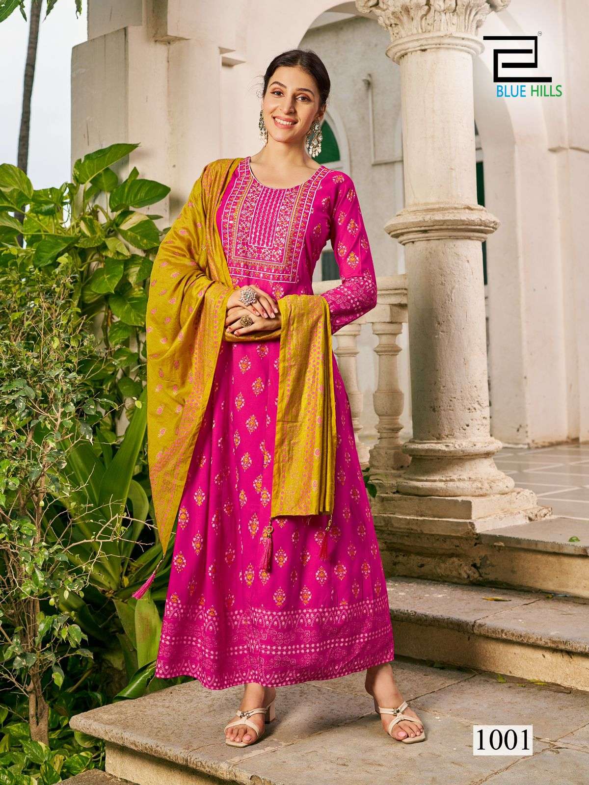 Blue Hills Senorita surat kurti wholesale