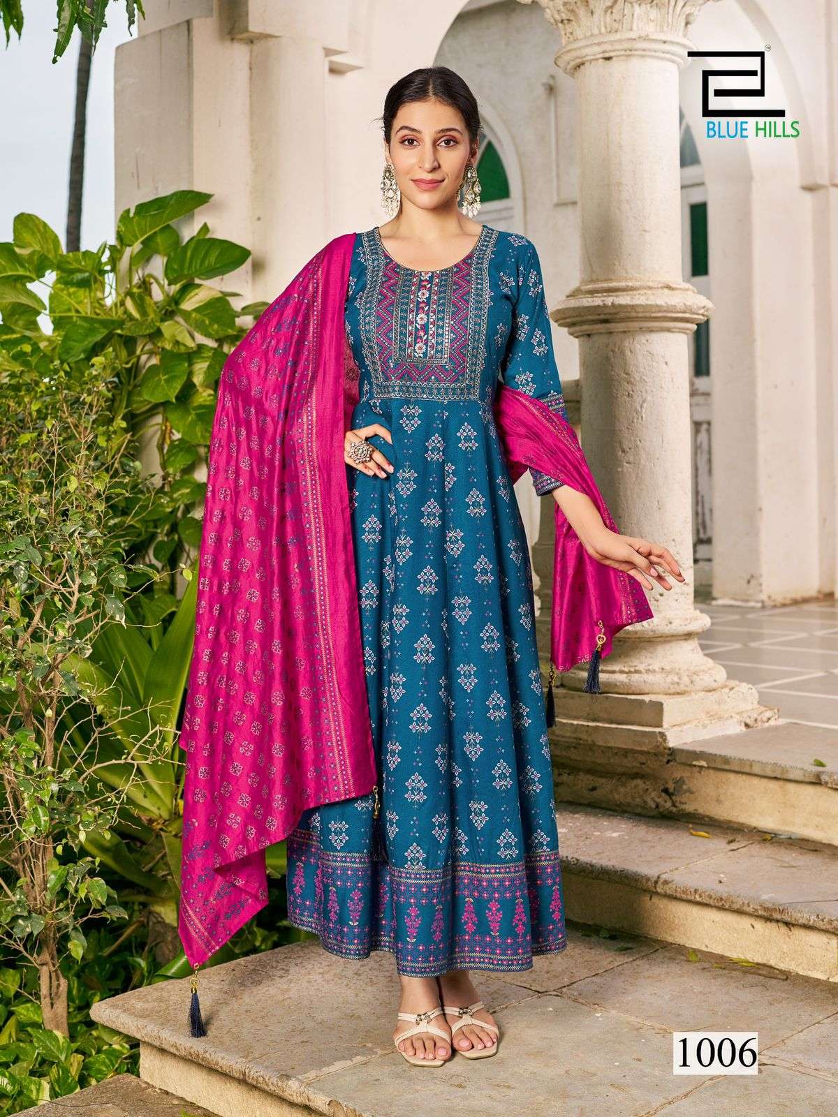 Blue Hills Senorita surat kurti wholesale