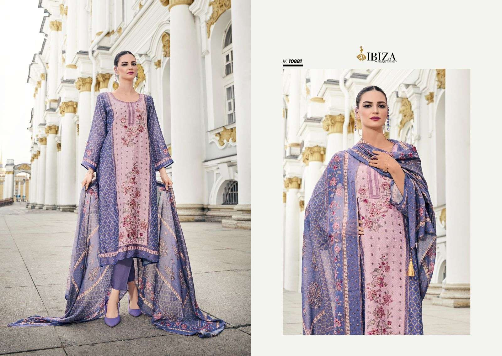 Ibiza Iznik Vol 4 Designer Pakistani suits