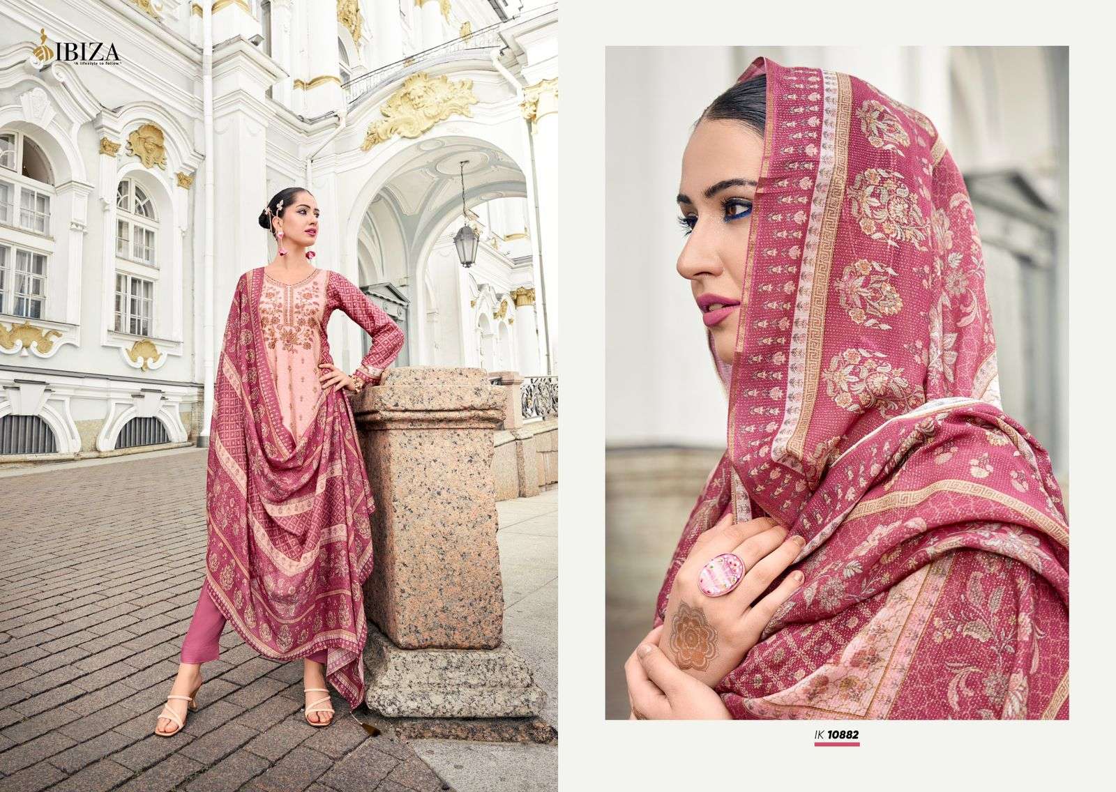 Ibiza Iznik Vol 4 Designer Pakistani suits