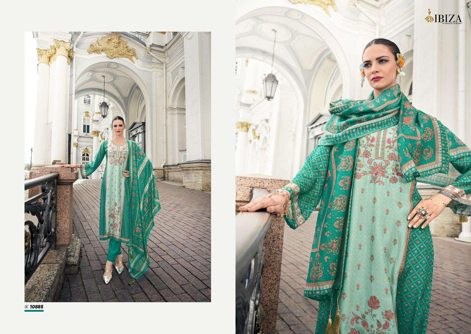Ibiza Iznik Vol 4 Designer Pakistani suits