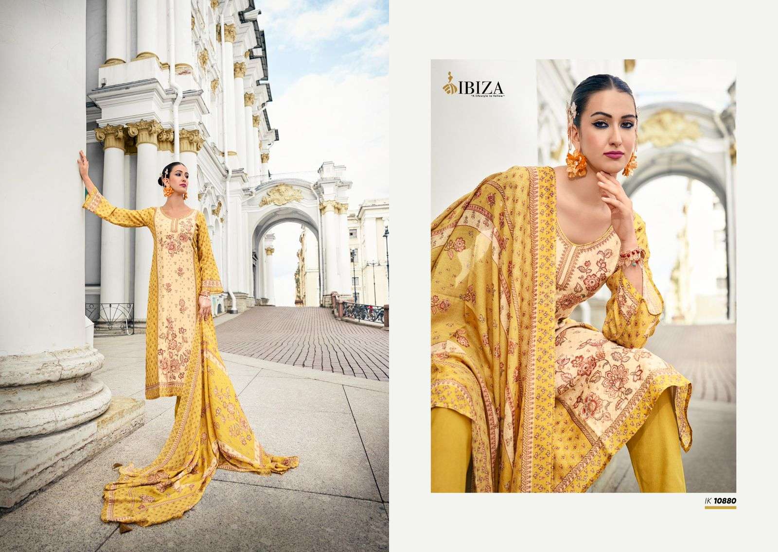 Ibiza Iznik Vol 4 Designer Pakistani suits