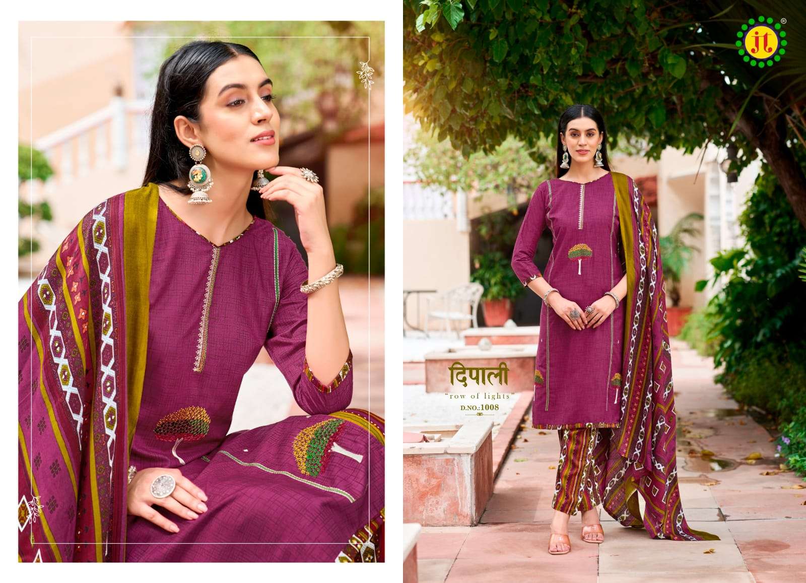 Jt Zoya dress material wholesale market in surat for ladies clothes