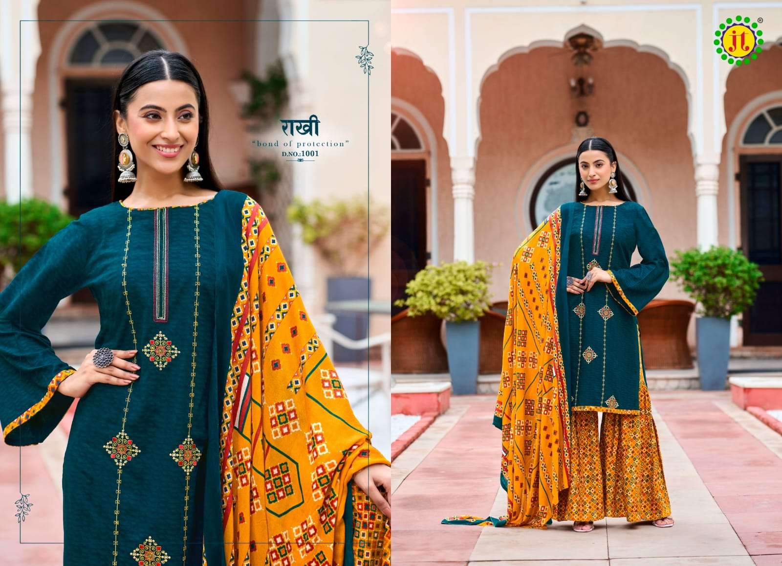 Jt Zoya dress material wholesale market in surat for ladies clothes
