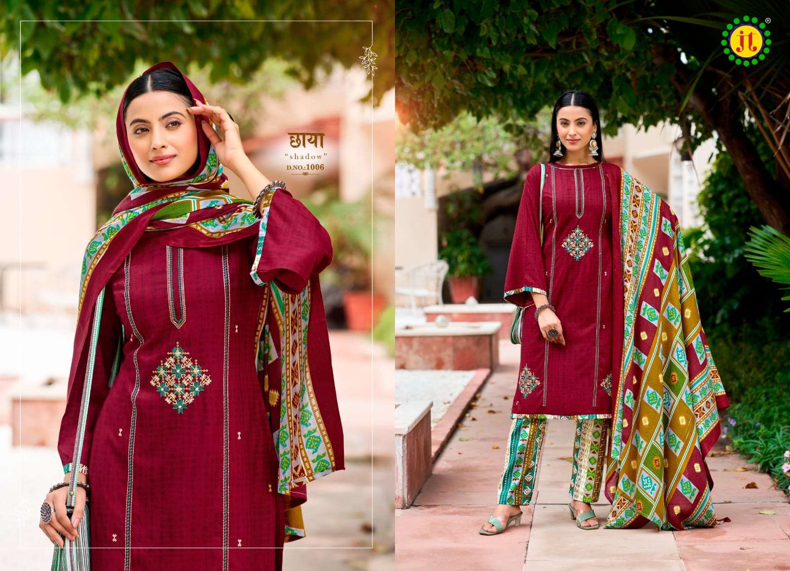Jt Zoya dress material wholesale market in surat for ladies clothes