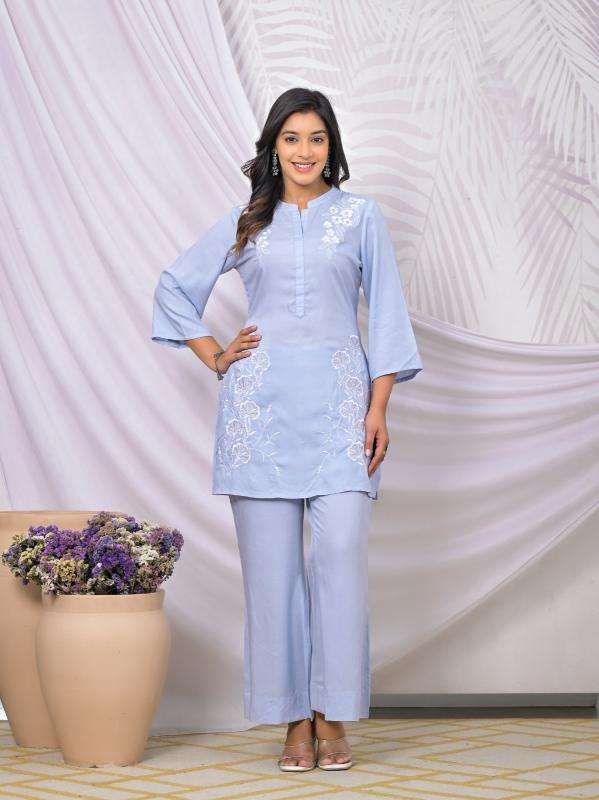 Label Khoj Cord-Set Party wear Kurtis wholesale in Gujarat