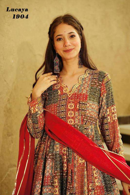 Lucaya vol 19 Printed Gown Wholesale Indian Kurtis