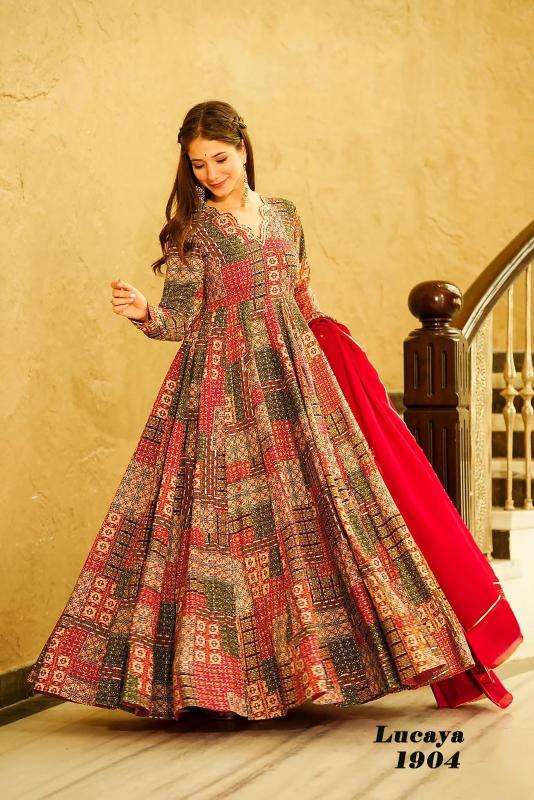 Lucaya vol 19 Printed Gown Wholesale Indian Kurtis