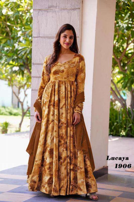 Lucaya vol 19 Printed Gown Wholesale Indian Kurtis