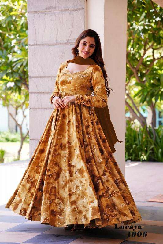 Lucaya vol 19 Printed Gown Wholesale Indian Kurtis