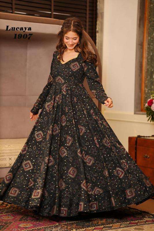 Lucaya vol 19 Printed Gown Wholesale Indian Kurtis