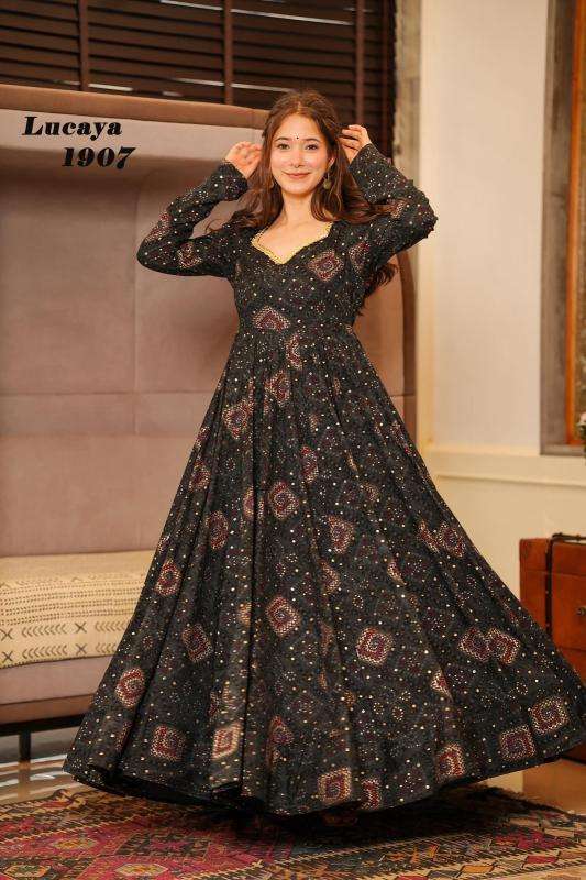 Lucaya vol 19 Printed Gown Wholesale Indian Kurtis