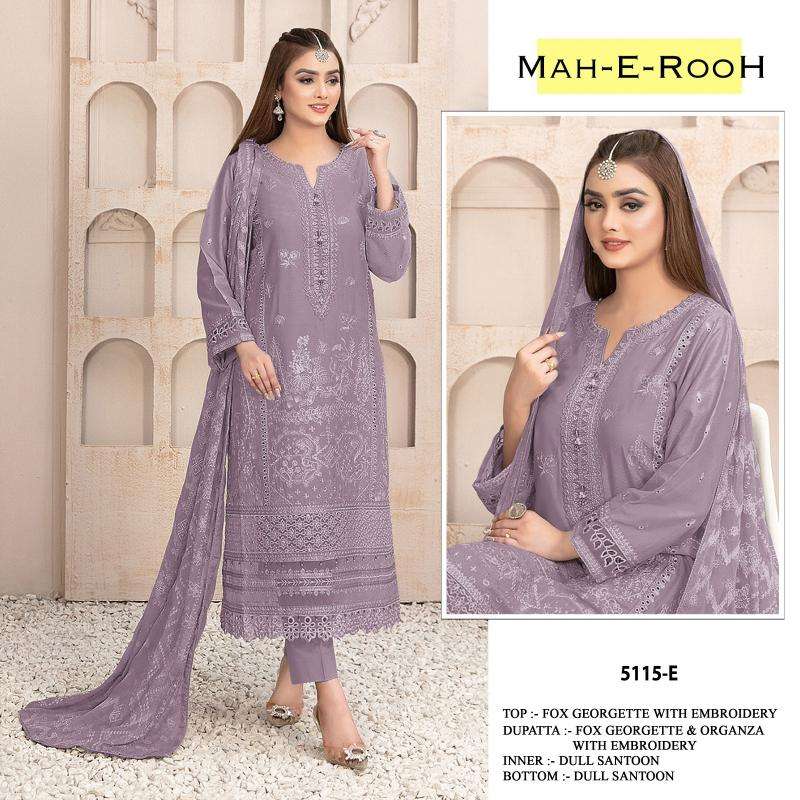 Mah E Rooh 5115 A To L Georgette Lucknowi suits wholesale market