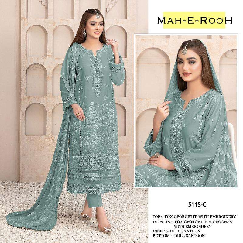 Mah E Rooh 5115 A To L Georgette Lucknowi suits wholesale market