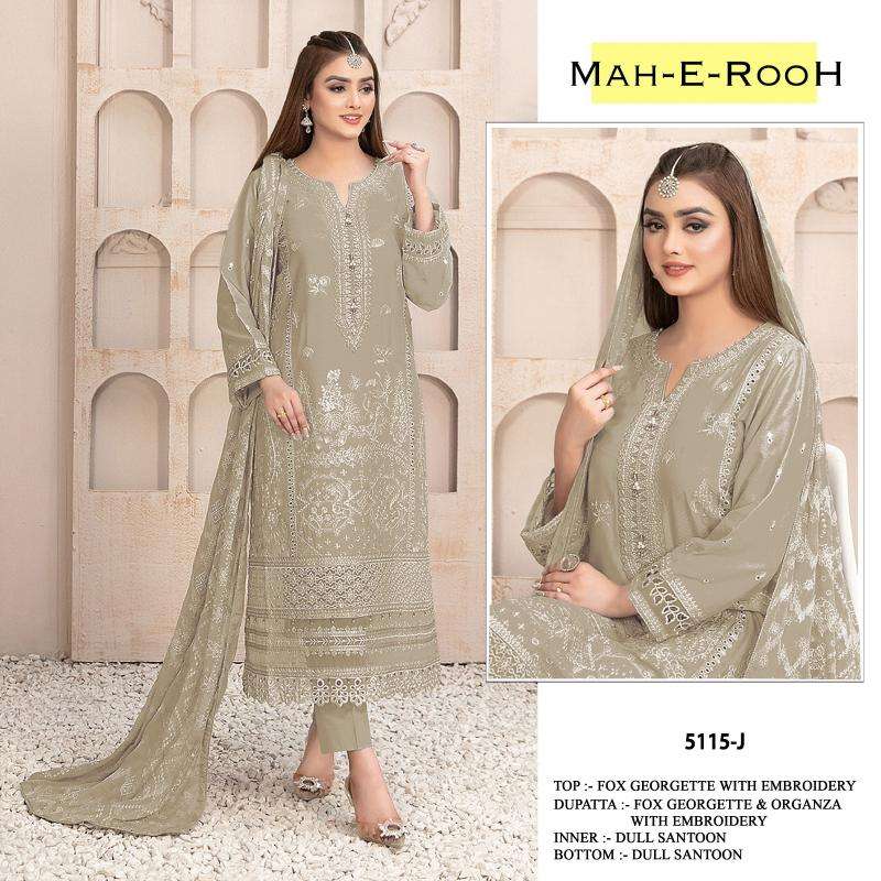 Mah E Rooh 5115 A To L Georgette Lucknowi suits wholesale market