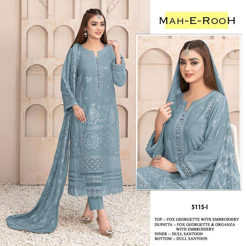 Mah E Rooh 5115 A To L Georgette Lucknowi suits wholesale market