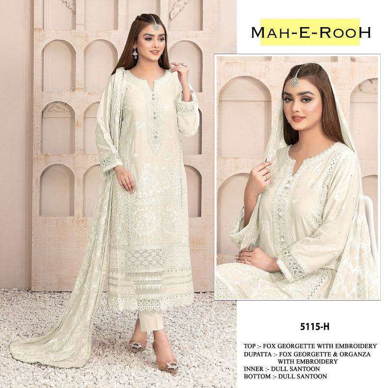 Mah E Rooh 5115 A To L Georgette Lucknowi suits wholesale market