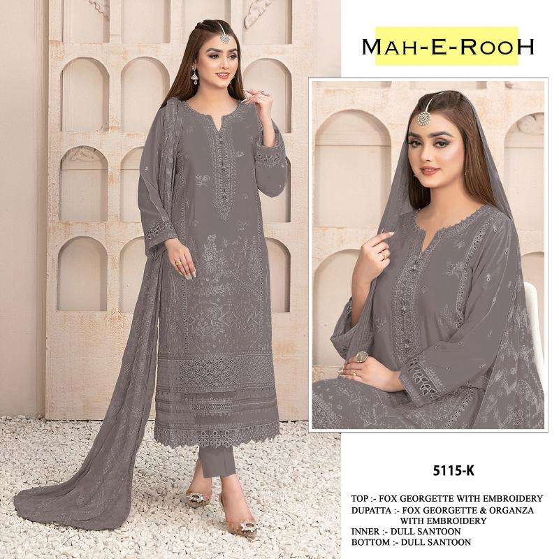 Mah E Rooh 5115 A To L Georgette Lucknowi suits wholesale market