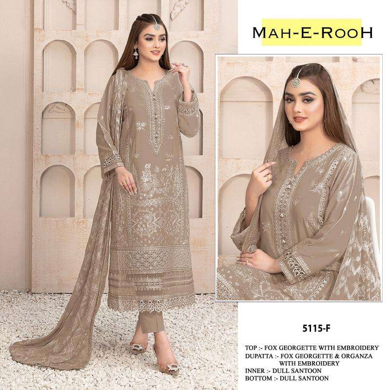 Mah E Rooh 5115 A To L Georgette Lucknowi suits wholesale market