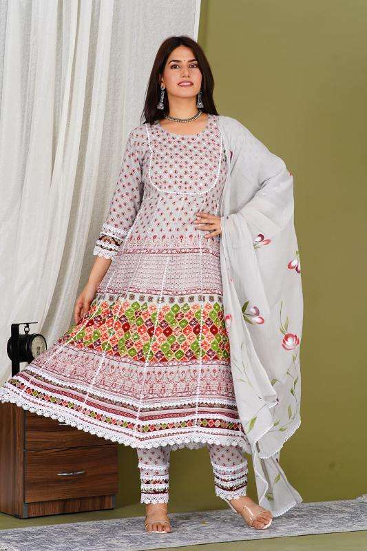 Sabella Reyon Anarkali Kurti manufacturer in Mumbai